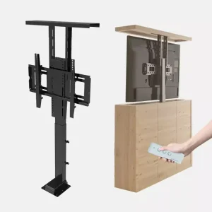 Cabinet Motorized Hidden Lift Electrically Height-adjustable Bracket Installation Remote Control