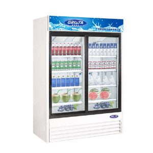 2 Door Air Cooling Refrigerator Display
