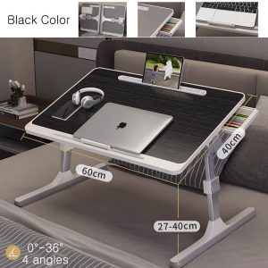 Table Bed Foldable Laptop Side Portable Study Desk Adjustable Height