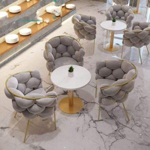 Luxury Modern Metal Salon Living Home Chair Sofa