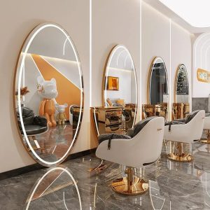 Modern Luxury Salon Barber Mirror Led