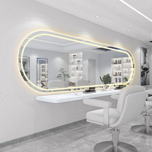 Salon Mirror High-end Hair Special Led Light Horizontal Hanging