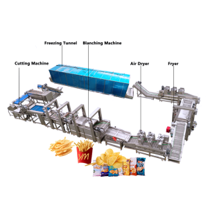 100kg/h Output French Fries Production Machine