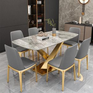 Luxury Rectangular Dining Table Set