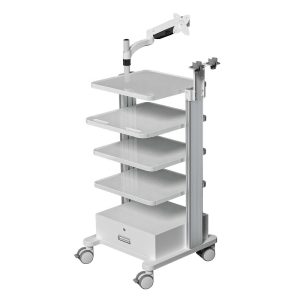 Hospital Mobile Workstation 4Layer Storage