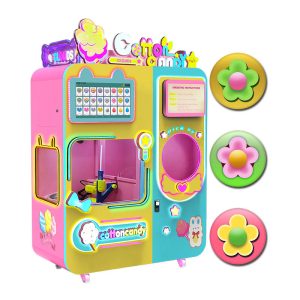 Automatic Cotton Candy Vending Machine with Robotic Arm