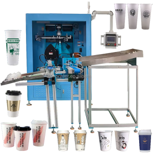 Plastic Printing Machine Multi-color Disposable Paper Cup Roller Automatic