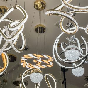 Abstract Crystal Chandelier