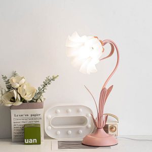 Table Lamp Pink Flower