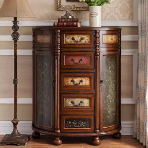 Vintage Wood Printing Living Factory Wholesale Furniture Solid Color Antique