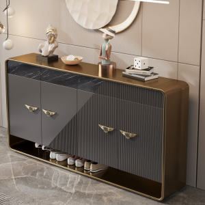 High Quality Smart Home Cabinet Wooden Shoe Sitting Room Furniture