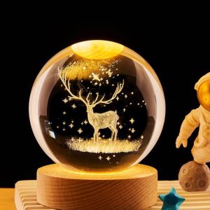 Crystal Ball Glowing 3D Night Light
