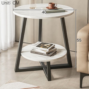 Modern Living Home Table Luxurious Side Room Double Layer Sofatray