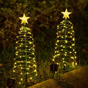 Solar LED Christmas Tree Garden Light