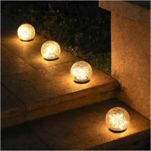 LED Solar Ball Garden Light