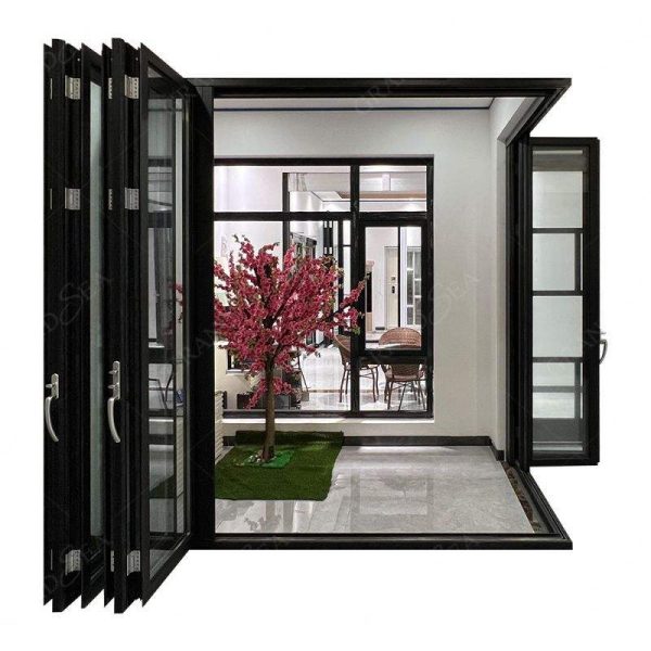 Mosquito Screen Sliding Patio Folding Glass Door - Not Including Handle