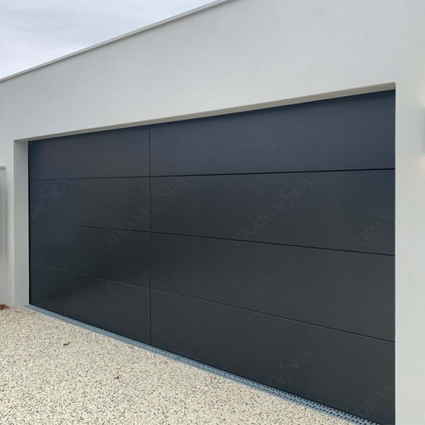 Metal Sectional Black Steel Garage Door - Image 2