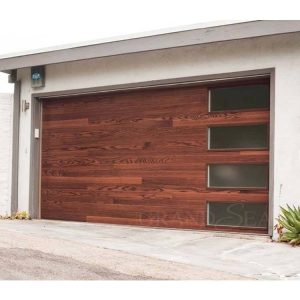 Modern Aluminum Garage Door With Tempering Glass Window