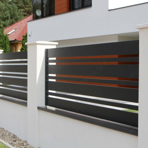 Aluminum Composite Galvanized Steel Fence With Light