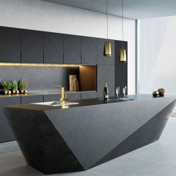 Kitchen With Island Cupboard