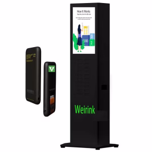 4G WIFI Advertising Screen Power Bank Charger Station