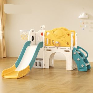 Plastic Playground Slide Set Interstellar Rocket Toys Indoor Play
