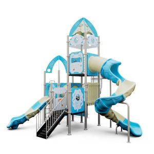 Plastic Playground Outdoor Slide Set Board Kids Amusement Equipment