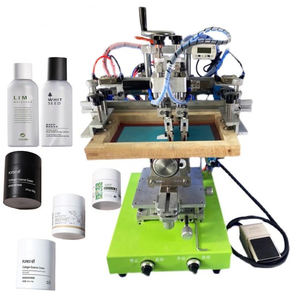 Compact Semi-Auto Screen Printer for Cylindrical & Round Objects