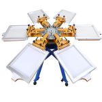 6-Color 6-Station Manual Screen Printing Machine
