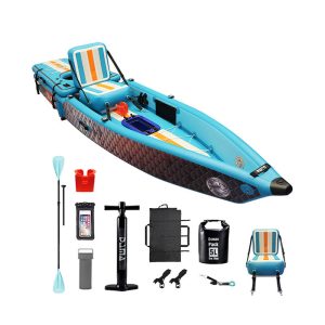 Pvc Inflatable Portable Comfortable Canoe/kayak Person Kayak Air Pump