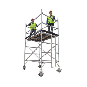Aluminum Ladder Material Scaffold Feature Step Platform Foldable Scaffolding