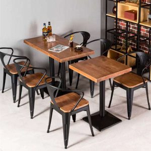 Stackable Wooden Dining Table And Chairs Set