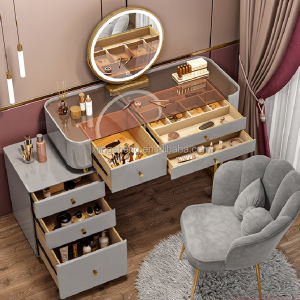 Modern Italian Luxury Makeup Vanity Desk