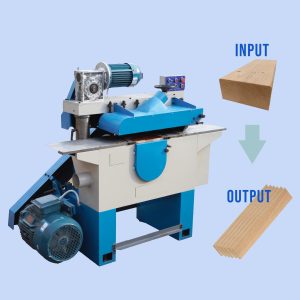 High Wood Machine Efficiency Multi Blade Ripsaw Square Timber