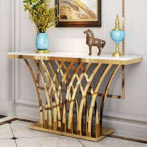 Modern Simple Metal Home Bedroom Frame Table Console Nordic