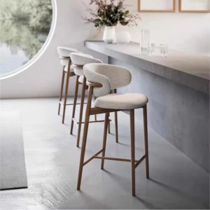 Leather High Stool Bar Chair