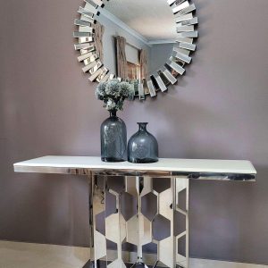 Luxury Stainless Steel Living Home Hotel Console Table Newest