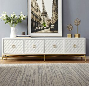 Simple Luxury Living Cabinet French Room Art Shell