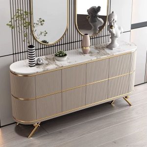 Wood Stainless Living Console Cabinet Room Cabinets Dining Buffet Sideboard