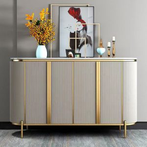 Luxury Modern Kitchen Cabinet Dining Room Side Board Black