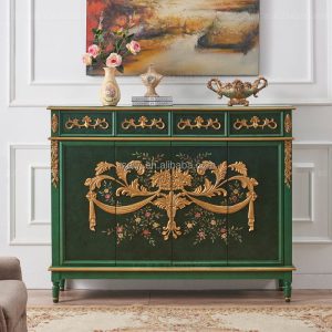 Luxury Wood Living Cabinet Wholesale Light Room Cabinets Retro Solid
