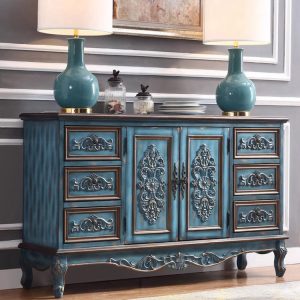 Living Bedroom Kitchen Console Table Cabinet Retro Room Wooden Entryway