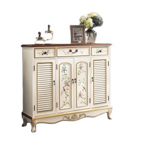 Modern Luxury Living Cabinet Professional Wooden Shoe Room Entrance