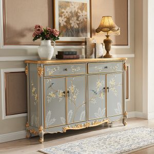 Wood Cabinet Wholesale Retro Furniture Painted Storage Finishing Shoes