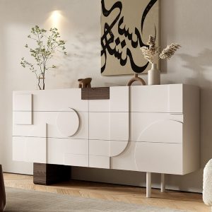 Modern Luxury Wood Living Cabinet Room Furniture Mdf Solid Hand