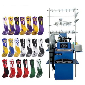 High Fully Automatic Computerized Soccer Socks Knitting Machines Efficiency Sock