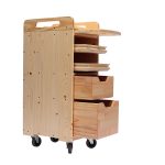Wooden Hair Trolley Salon
