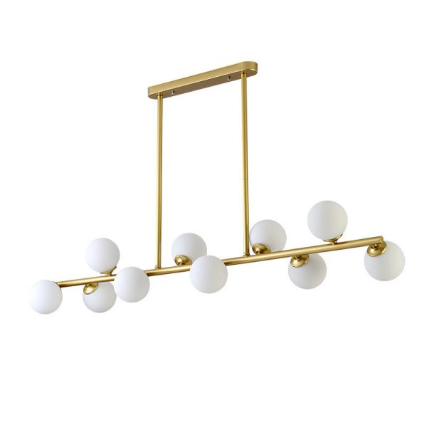 Classic Gold And Black Glass Chandelier - Image 2