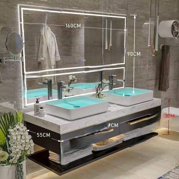 2/60Inch Floating Top Vanity Unit With Sink - Image 2