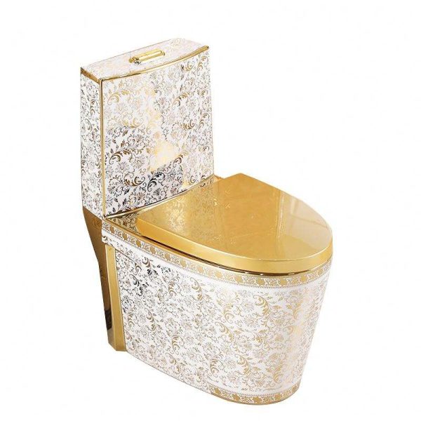Ceramic Gold Plating Arabic Style Toilet - Image 2